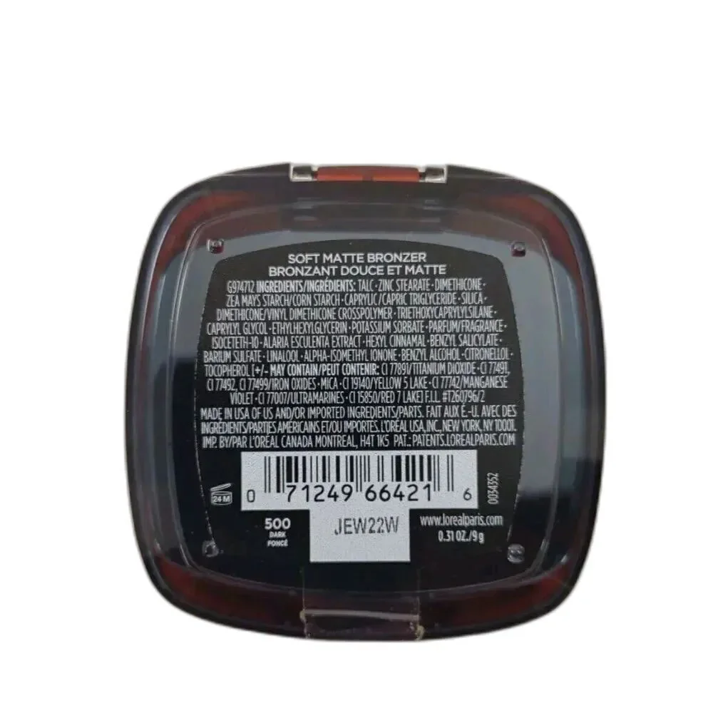 Loreal Bronzer Paris Infallible 24H Fresh Water Bronzer 500 Dark